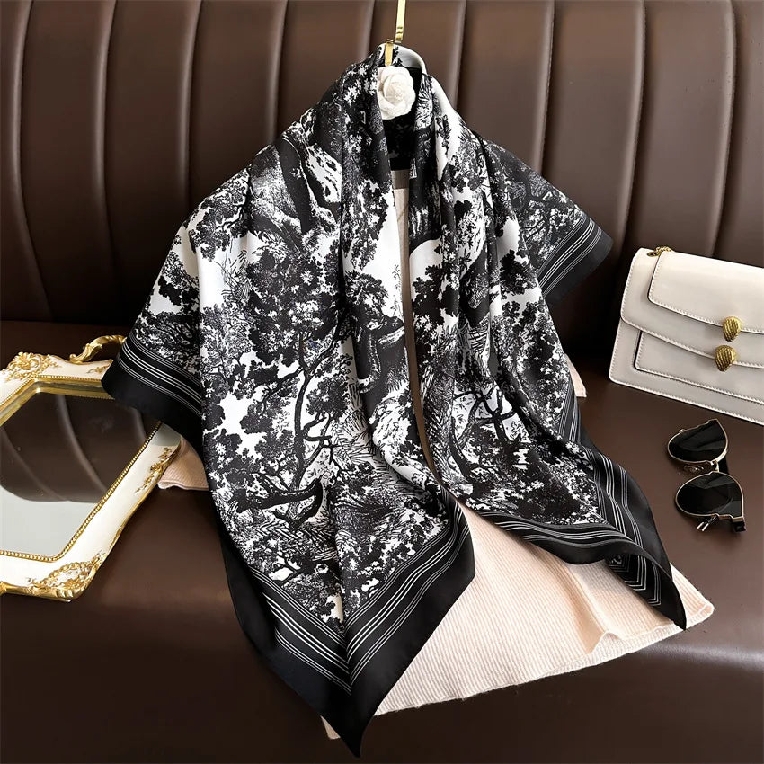 Luxury Women's Spring Scarf Soft Polyester Shawl - Smarsty