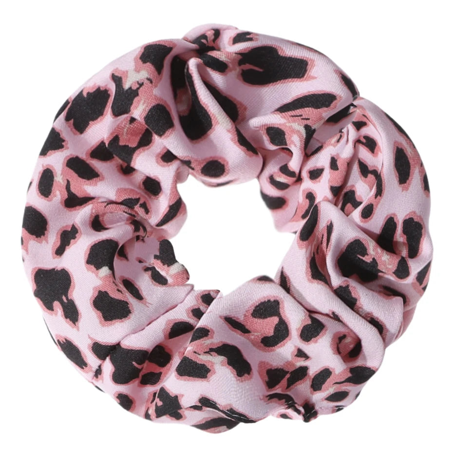 Leopard Print Scrunchie High Elastic Hair Tie Elegant - Smarsty