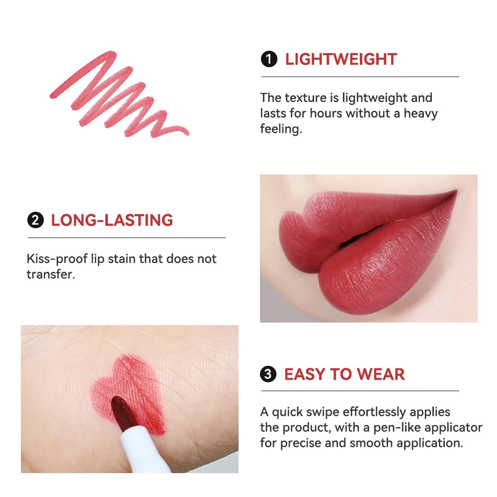 Lakerain Long-lasting Lip Gloss 6 Colors Matte Color Not Easy To Fade Non-stick Cup Silky Lip Gloss Wholesale ship for us