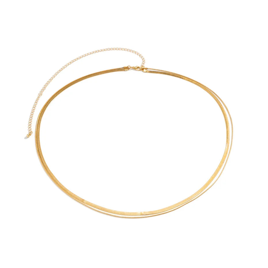 Ingemark Sexy Flat Snake Chain Waist Belt for Women - Smarsty