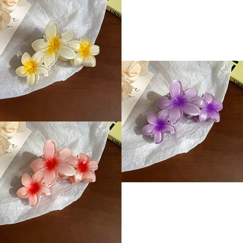 Sunflower Gradient Flower Hair Clip Secure Beach Style - Smarsty