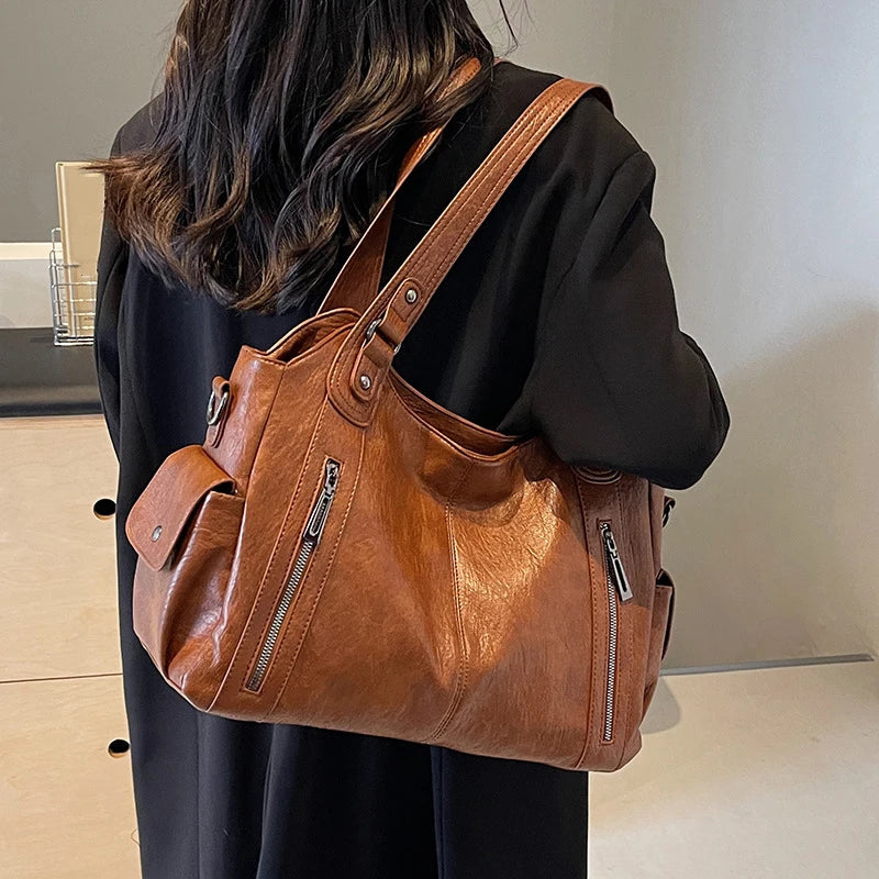 PU Leather Shoulder Bag With Soft Interior For Women - Smarsty