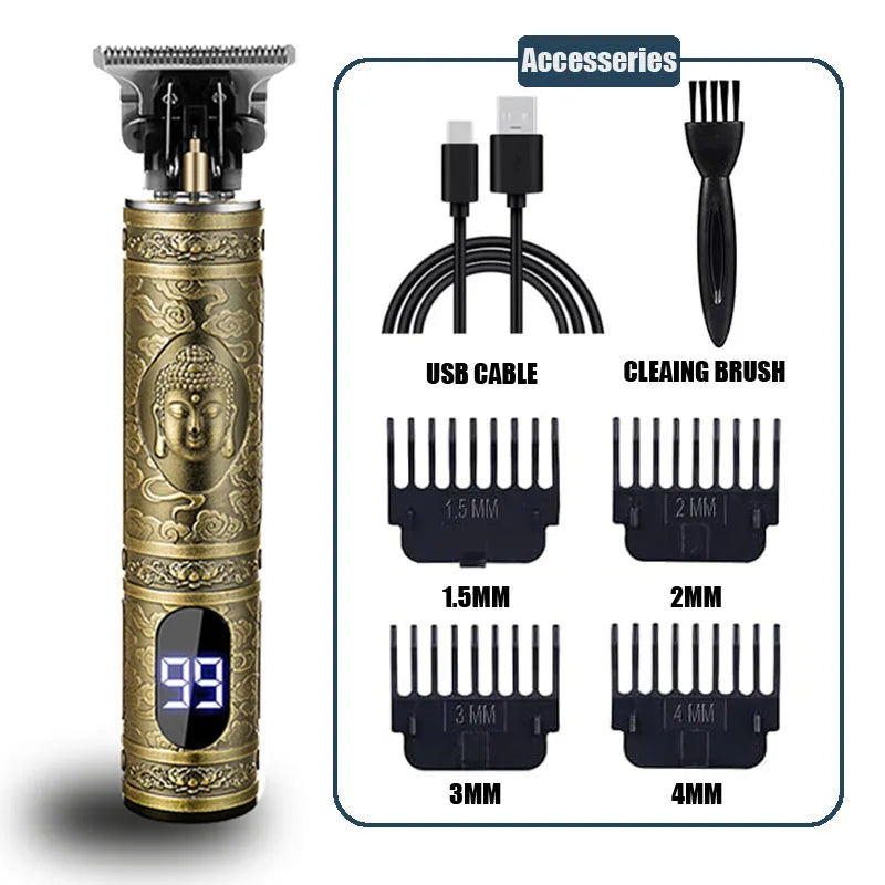 Heavy Metal Hair Clipper for Professional Men's Cuts - Smarsty