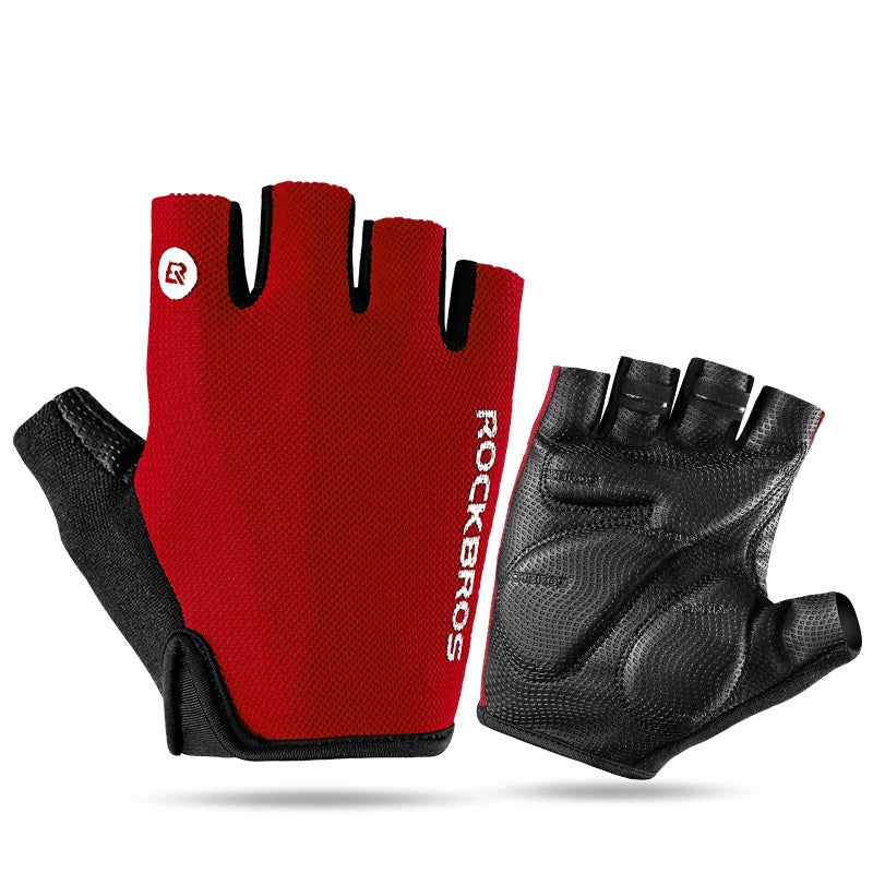 RockBros Breathable Half Finger Cycling Gloves with Anti Slip Pads - Smarsty