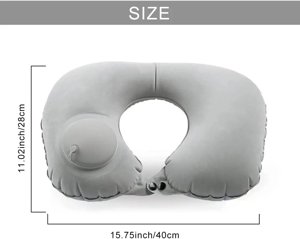 Portable Inflatable Travel Neck Pillow for Comfort - Smarsty