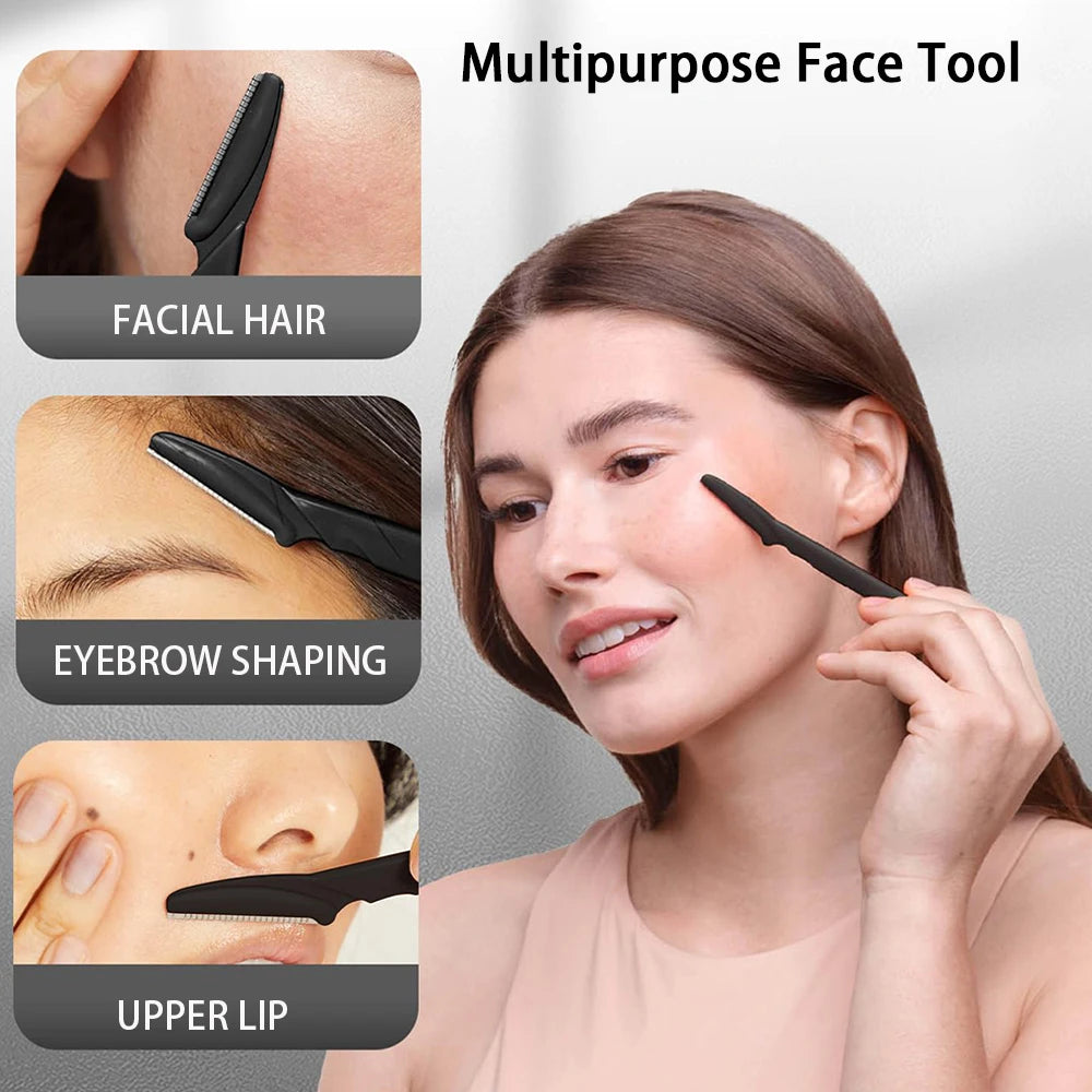 Eyebrow Razor Set for Easy Dermaplaning and Grooming - Smarsty