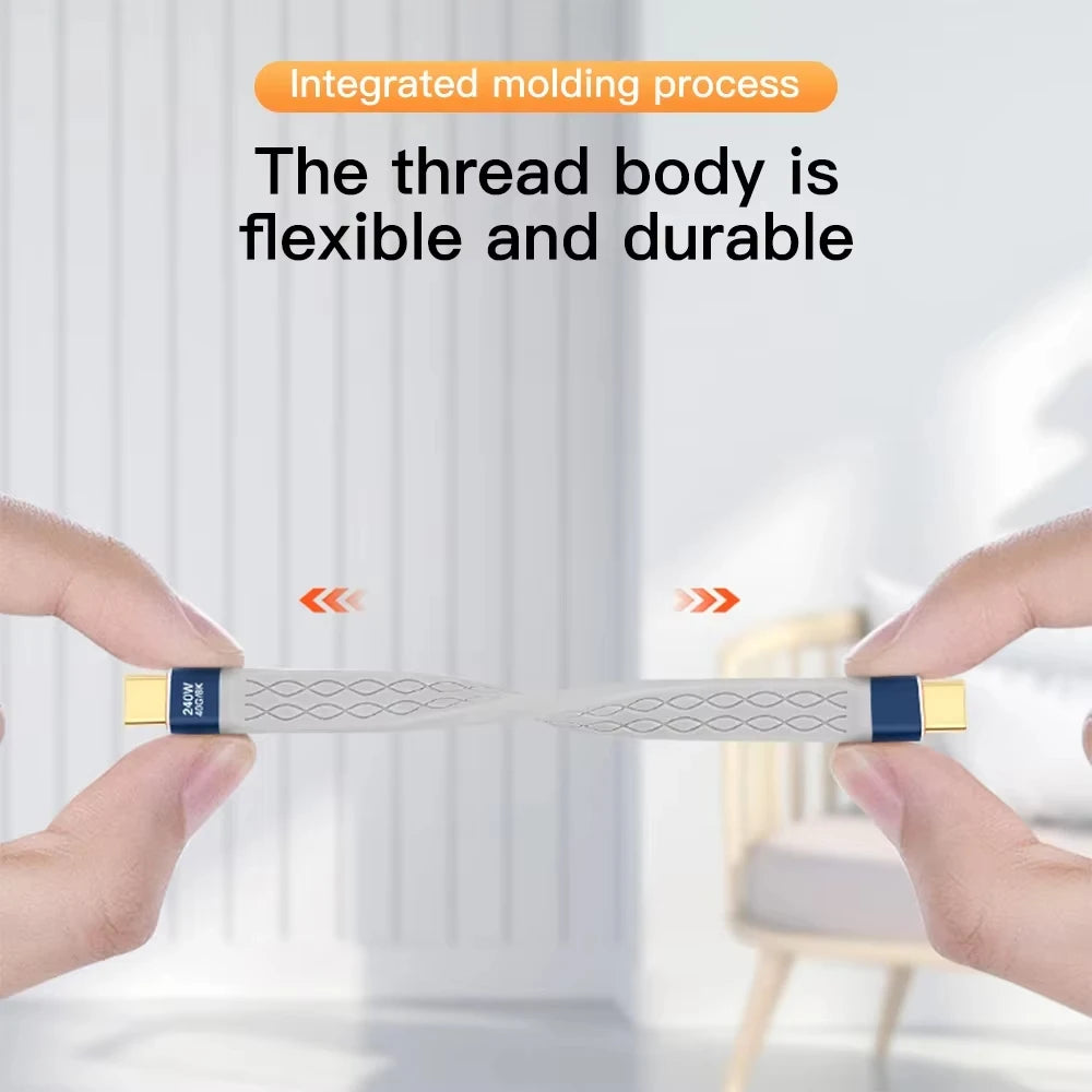 USB C to USB C Fast Charging Cable 240W 8K Data Transfer - Smarsty