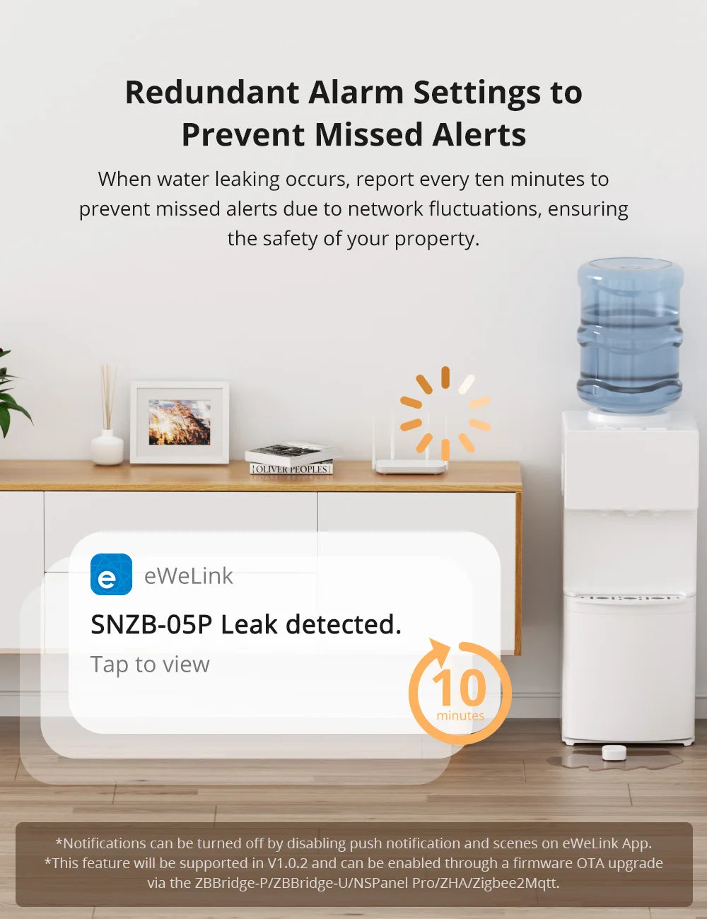 Sonoff SNZB-05P Zigbee Water Leak Detector With Remote Control - Smarsty