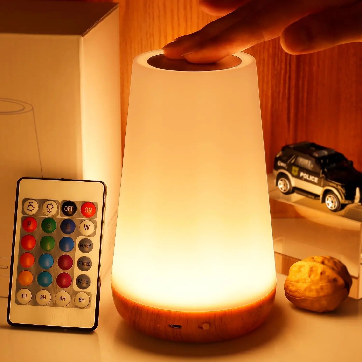 Color Changing USB Rechargeable Night Light with Remote Control - Smarsty
