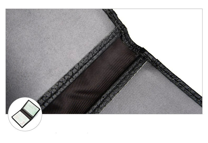 YUECIMIE Super Slim Soft Wallet Genuine Leather Mini Credit Card Holder Wallets Purse Thin Small Card Holders Men Wallet