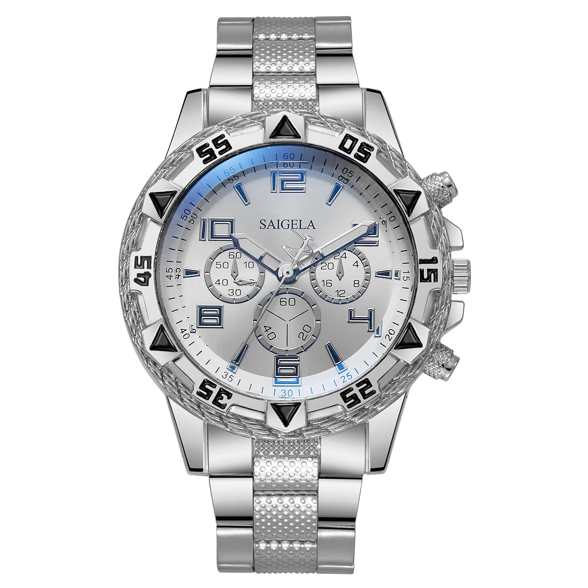 Men's Quartz Watch with Stainless Steel Band - Smarsty