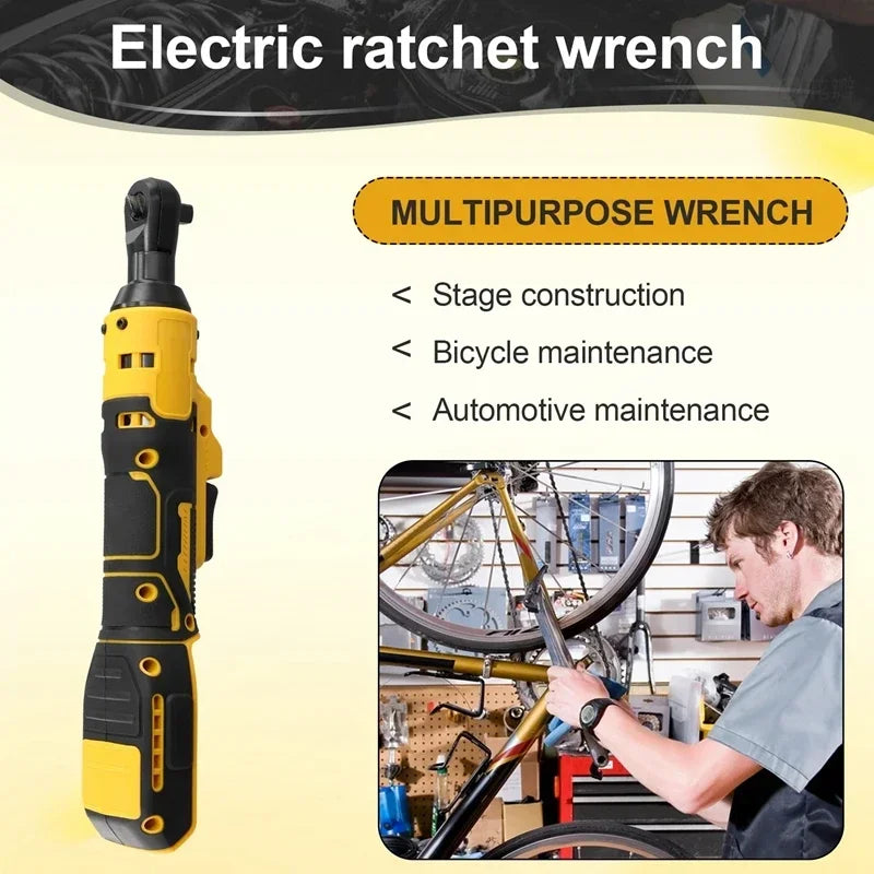 Cordless Electric Ratchet Wrench 500N.M for Quick Nut Removal - Smarsty