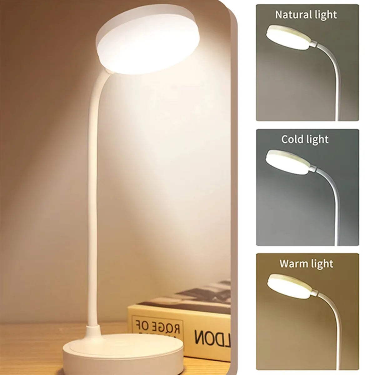 Portable LED Desk Lamp with Eye Protection Dimming - Smarsty