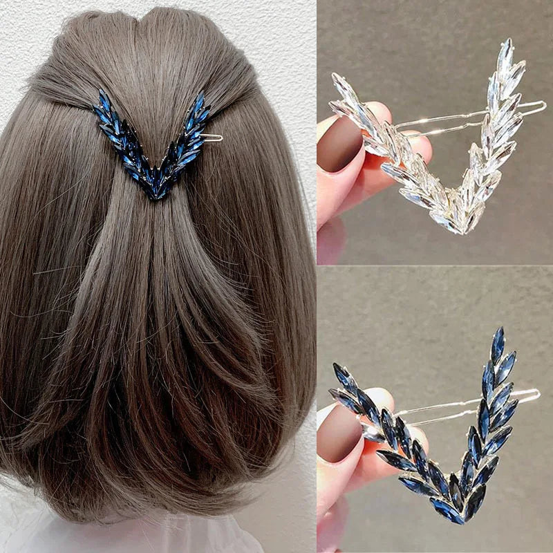 Luxury Crystal Hair Clip for Women with V Shape Design - Smarsty