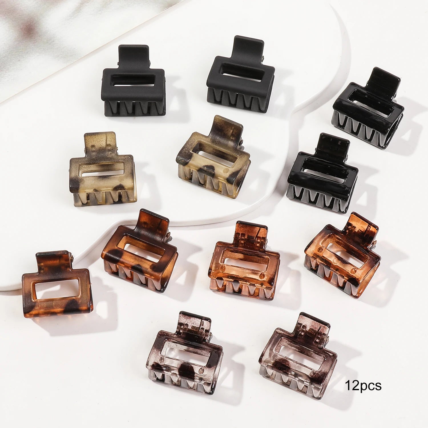 Mini Flower Hair Clips Pack Creaseless Claw Clips For Bangs - Smarsty