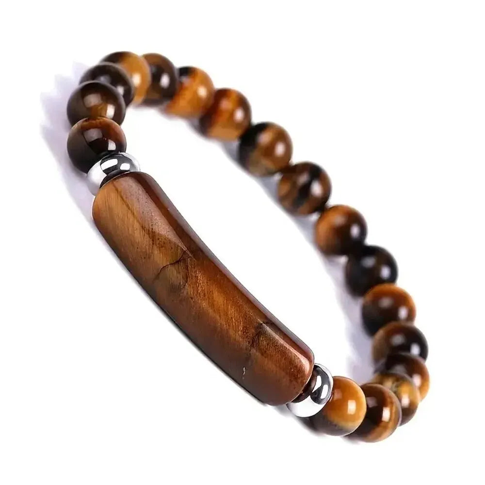 Handmade Turquoise Malachite Healing Stone Bracelet - Smarsty