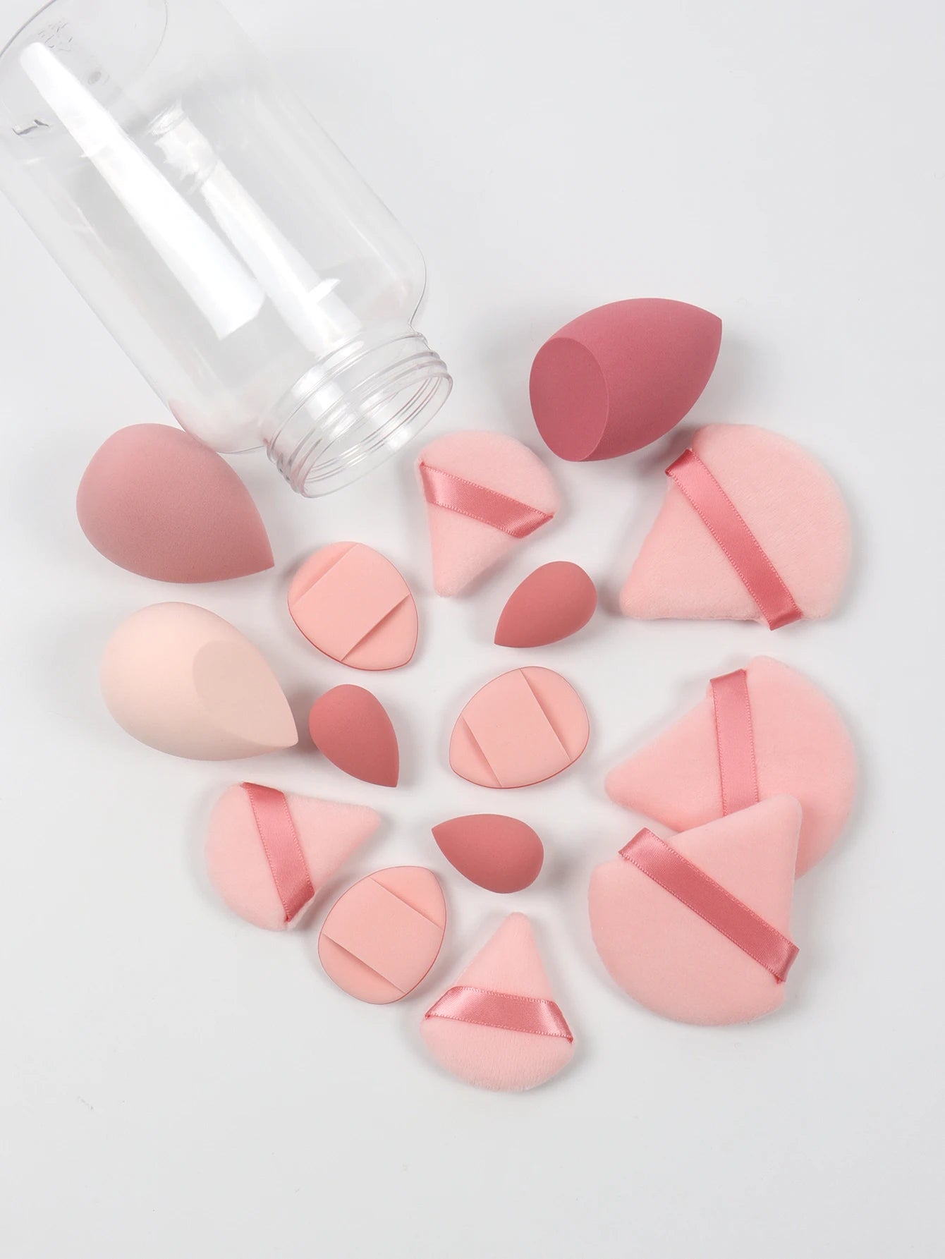 Spring Cosmetic Puff Set with Mini Makeup Eggs and Cushions - Smarsty