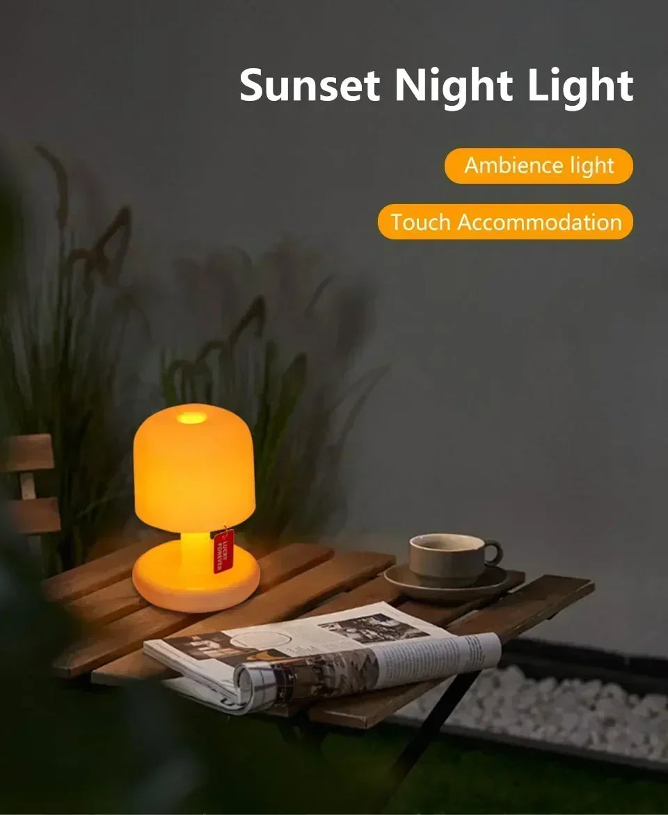 Mini Sunset Night Lamp USB Rechargeable Mood Lighting - Smarsty