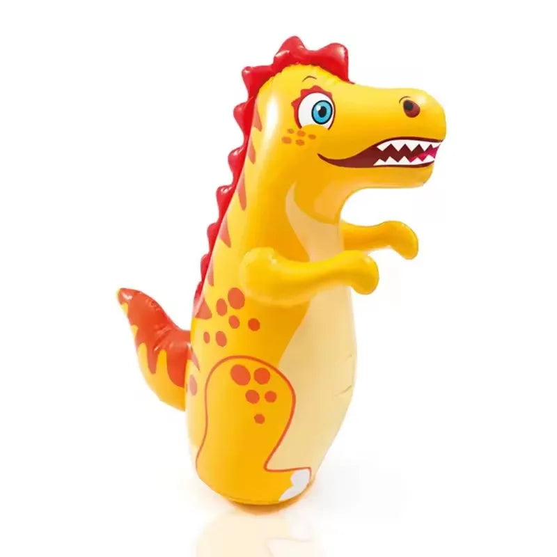Children Adult Tumbler Boxing Inflatable Standing Punching Bag Boys Dinosaur Sport Toys Kids Activity Outdoors Game Gift - Smarsty