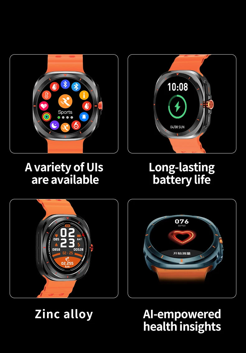 LAXASFIT GT7 Ultra Smart Watch for Fitness Tracking - Smarsty