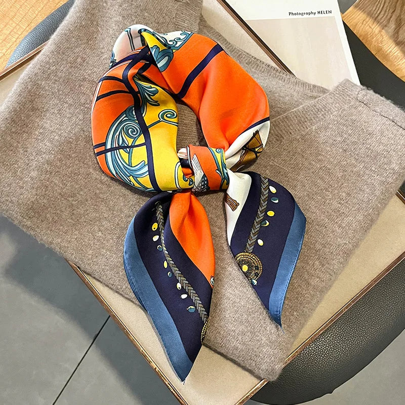 Luxury Silk Horse Print Scarf for Women - Smarsty