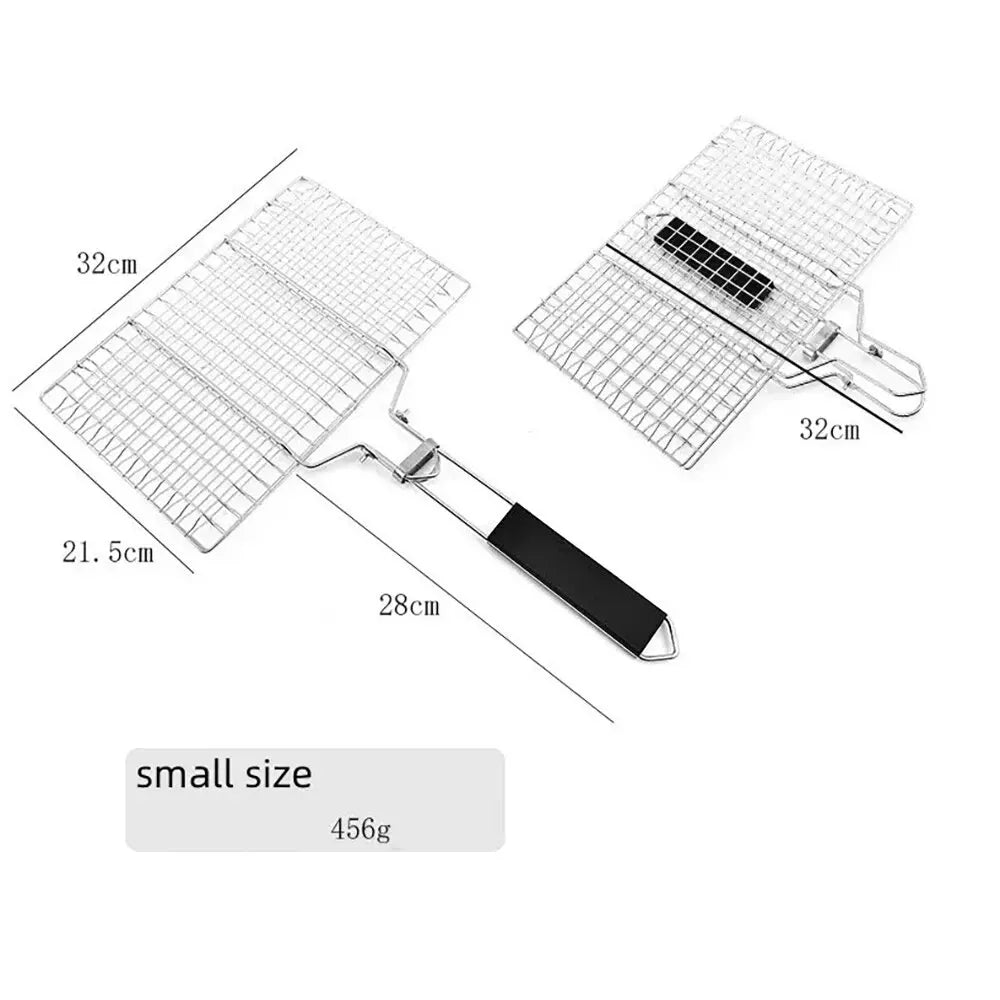 Stainless Steel Non Stick BBQ Grilling Basket for Easy Cooking - Smarsty