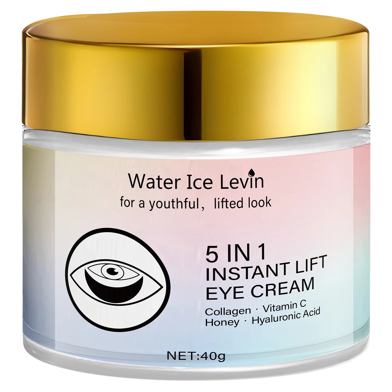 Collagen & Vitamin C Eye Cream 40g, Anti-Aging Firming Eye Treatment with Honey & Hyaluronic Acid, Fast Delivery - Smarsty