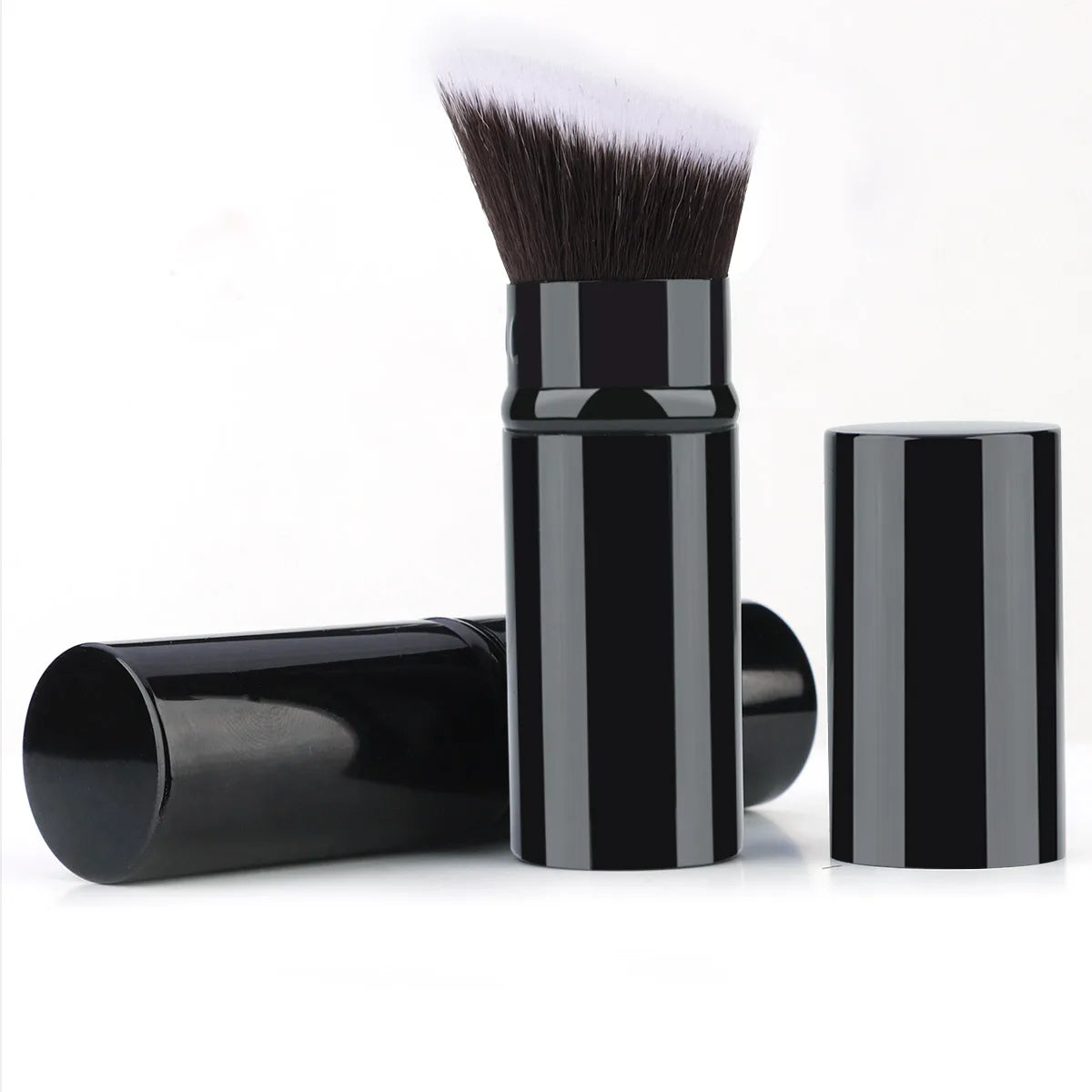 Retractable Makeup Brush with Aluminum Handle for Easy Application - Smarsty