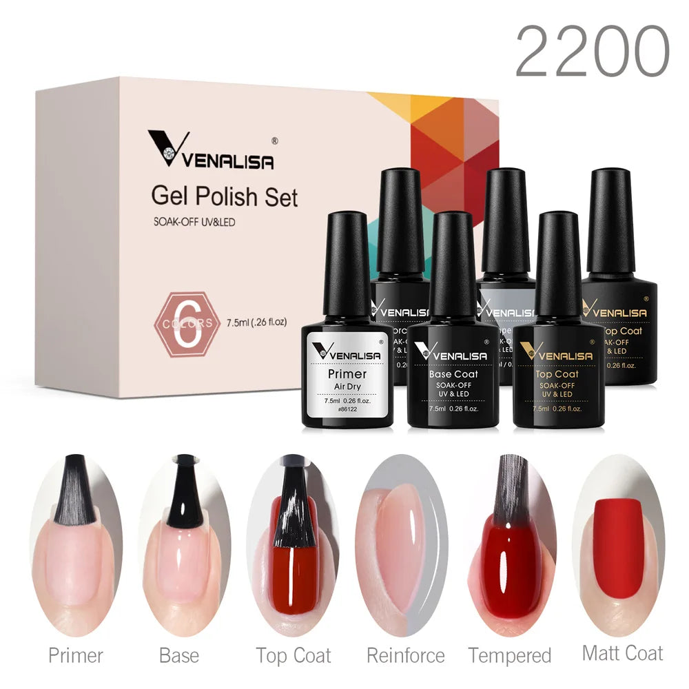 Venalisa HEMA Free Jelly Pink Nail Gel Kit - Smarsty