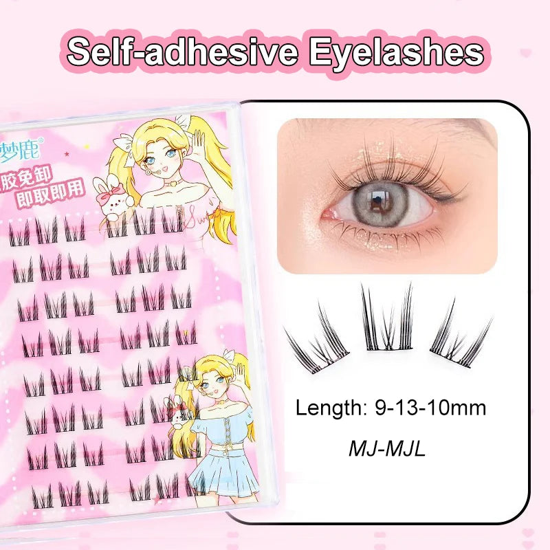 Self Adhesive Cluster Lashes for Effortless Application - Smarsty
