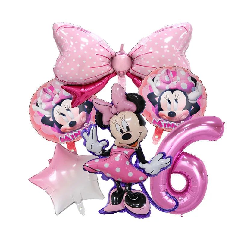 Minnie Mouse Birthday Party Disposable Tableware Set - Smarsty