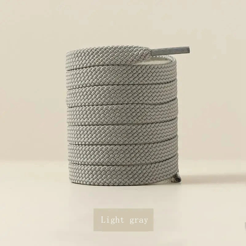 1Pair Fabric Flat Shoe laces Classic Shoelaces for Sneakers White Black Shoelace Quality Laces Shoes 100/120/140/160CM Strings - Smarsty