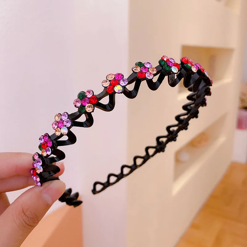 Non Slip Rhinestone Headbands With Secure Wave Grip - Smarsty