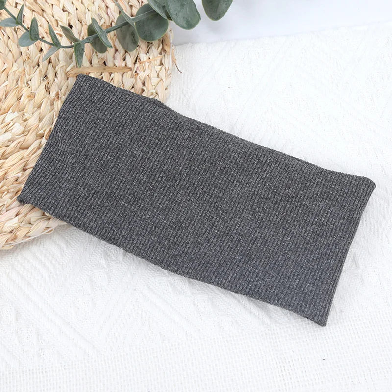 Elastic Solid Color Headbands For Running Non Slip Comfort - Smarsty