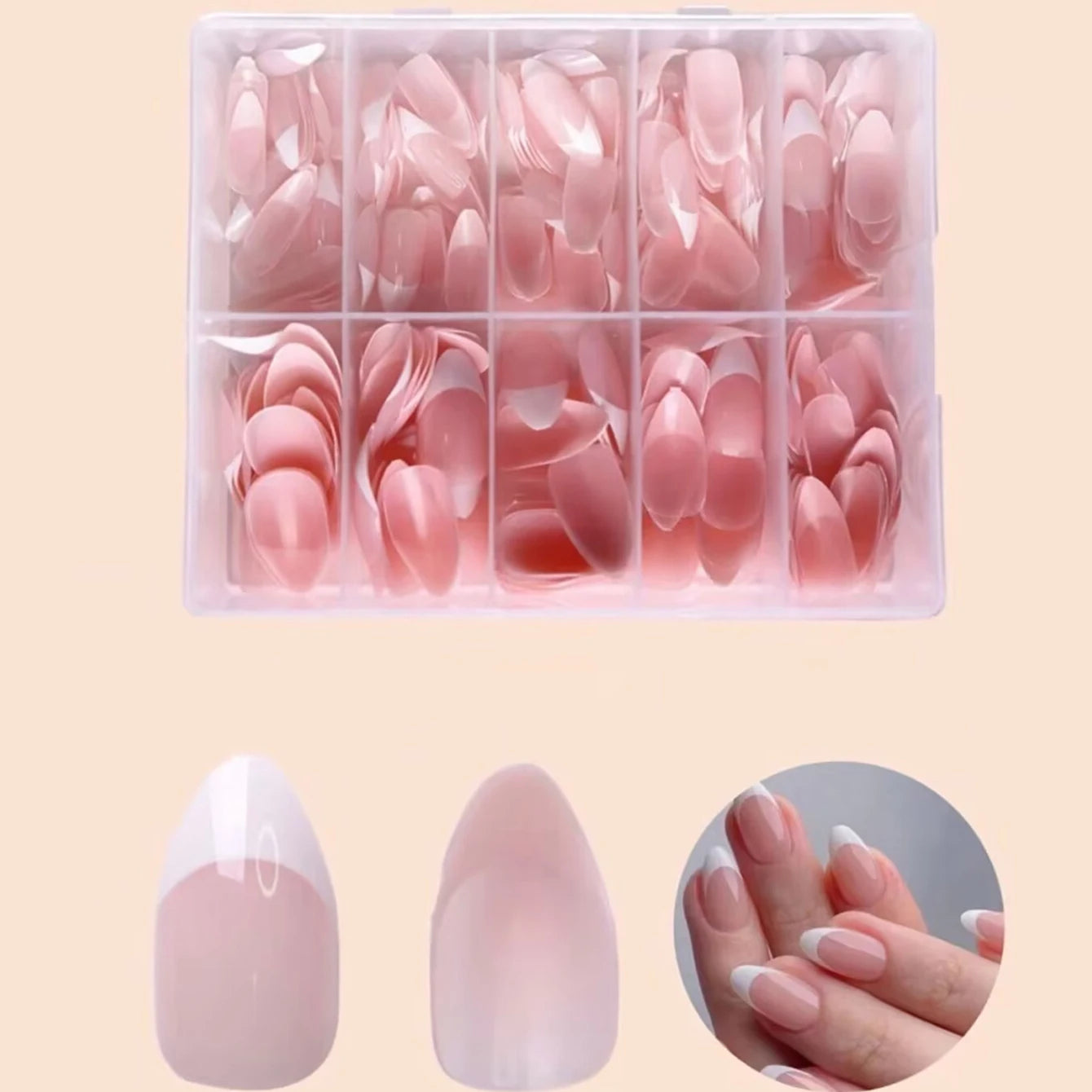 120pcs White French Fake Nails for Chic Style - Smarsty