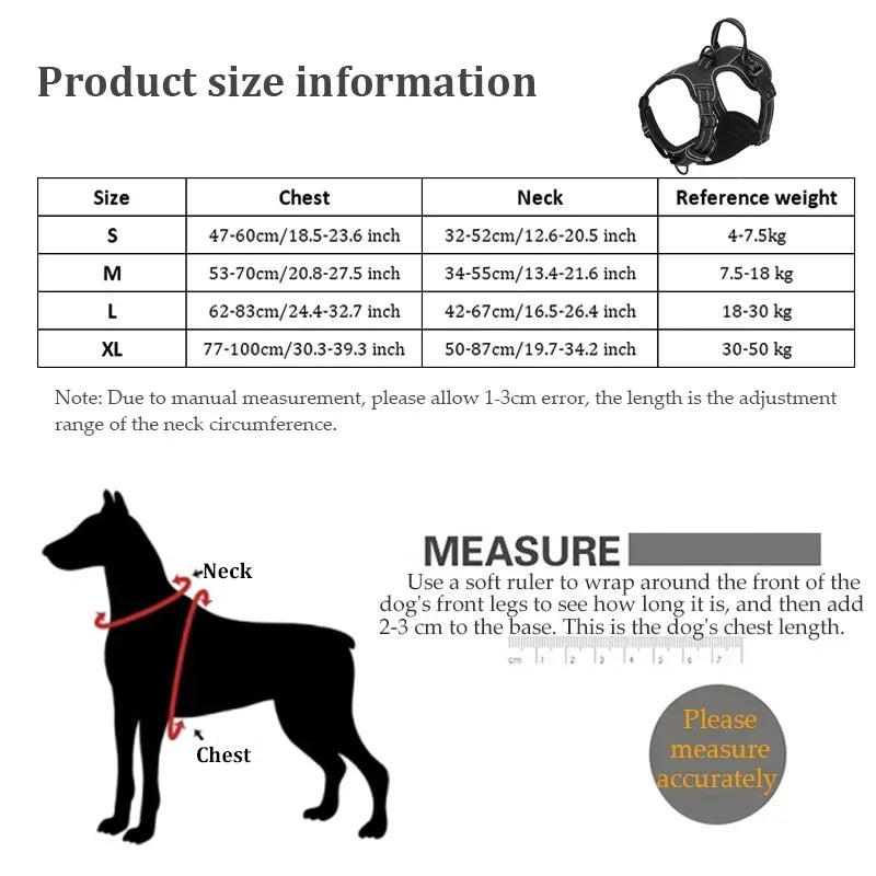 Adjustable Reflective Dog Harness for Comfort and Safety - Smarsty