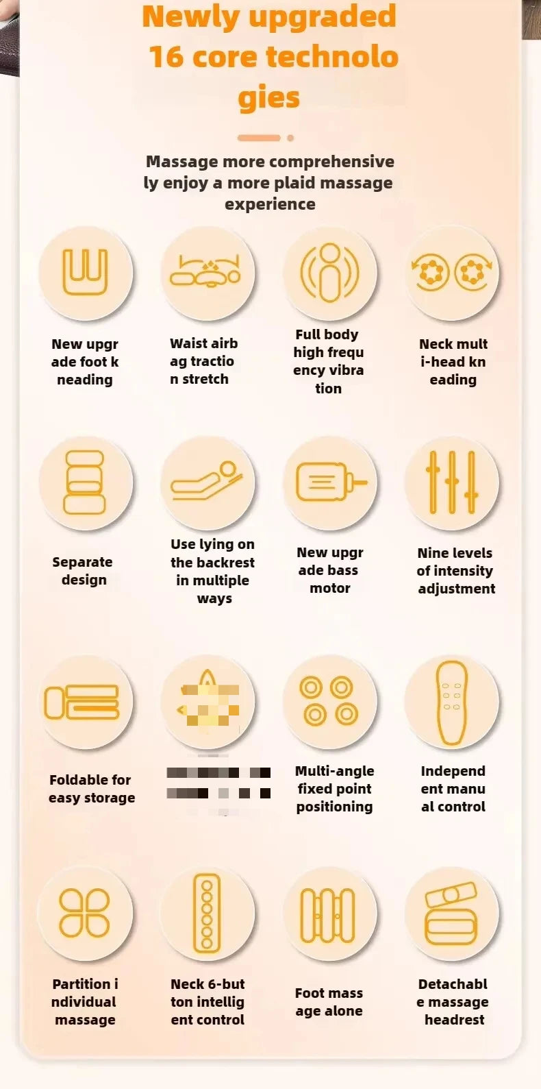 Electric Full Body Massage Mattress With Heating Comfort - Smarsty