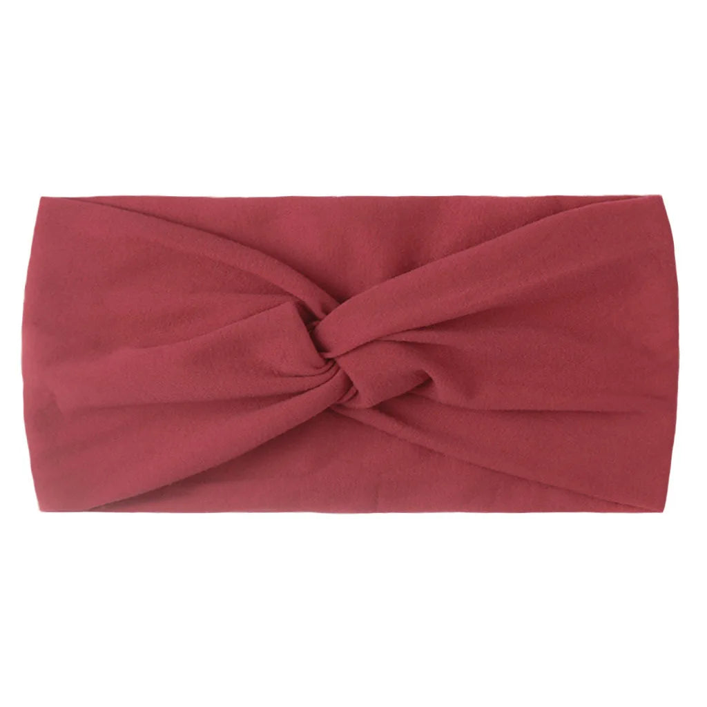 Candy Color Knotted Baby Girl Headband Soft Elastic - Smarsty