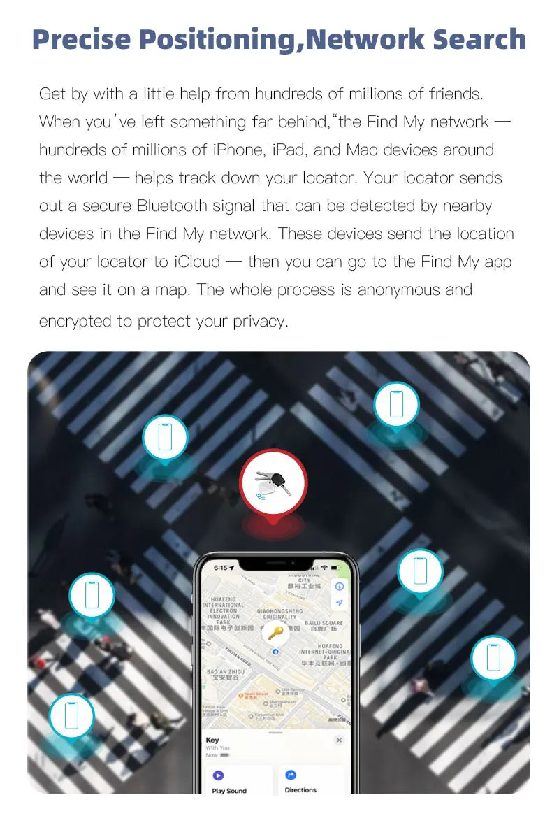 Smart Bluetooth GPS Tracker for Apple Devices - Smarsty