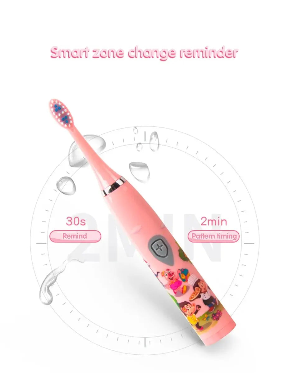 Colorful Cartoon Sonic Electric Toothbrush for Kids - Smarsty
