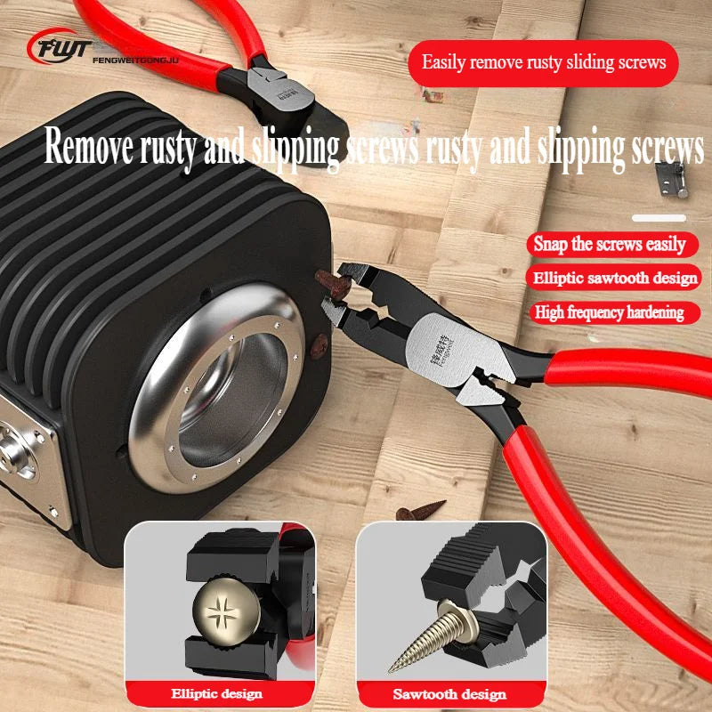 slip-tooth screw pliers Screw removal pliers slip-wire pliers Carp slip-wire screw pliers rusty wire removal pliers - Smarsty