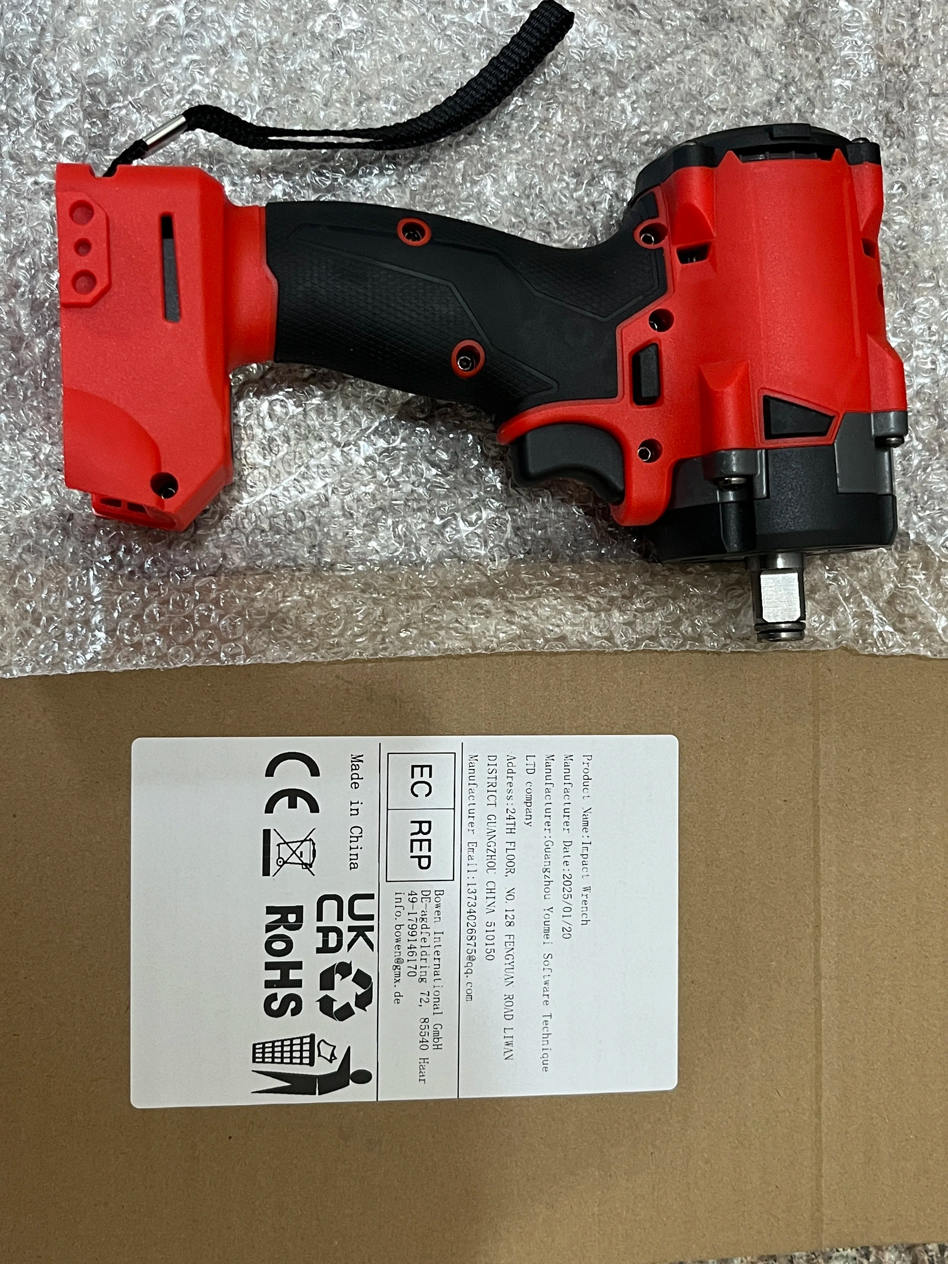 Brushless Impact Wrench 500Nm Cordless Electric Driver - Smarsty