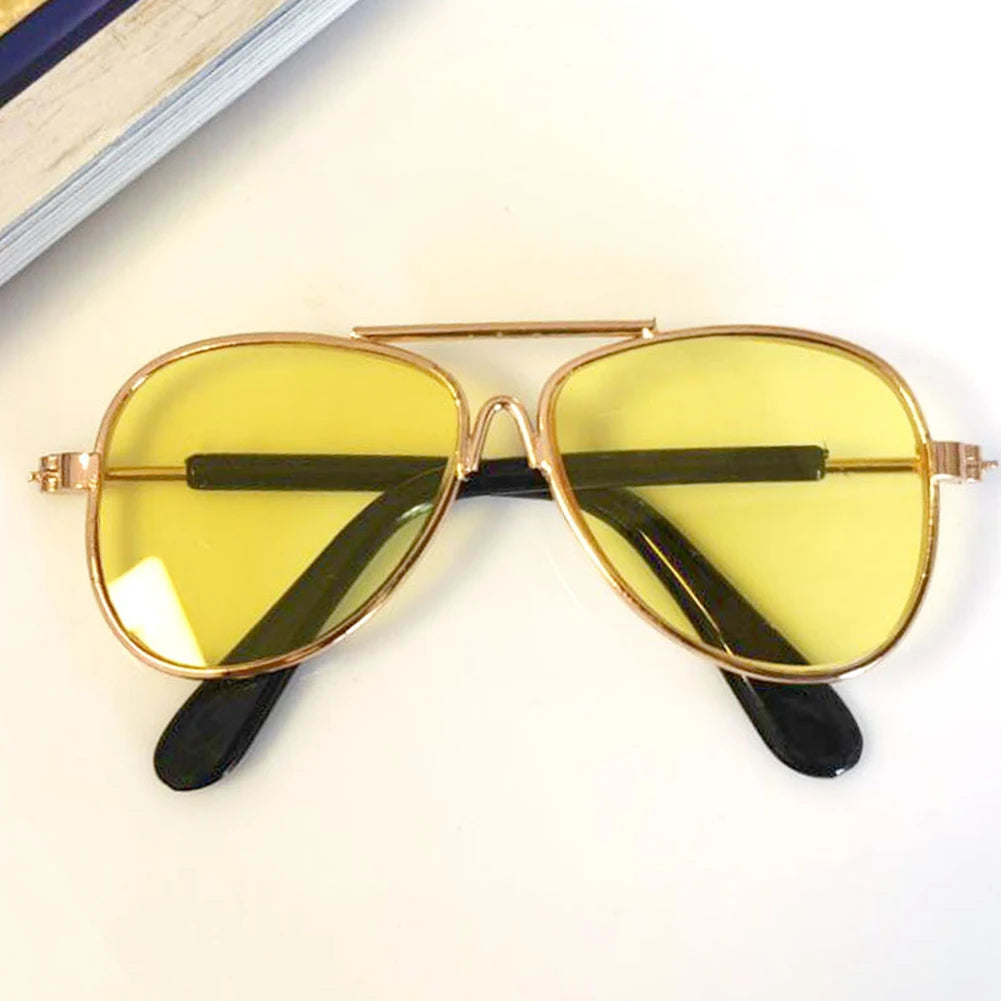 Vintage Round Dog Sunglasses for Stylish Pet Photos - Smarsty