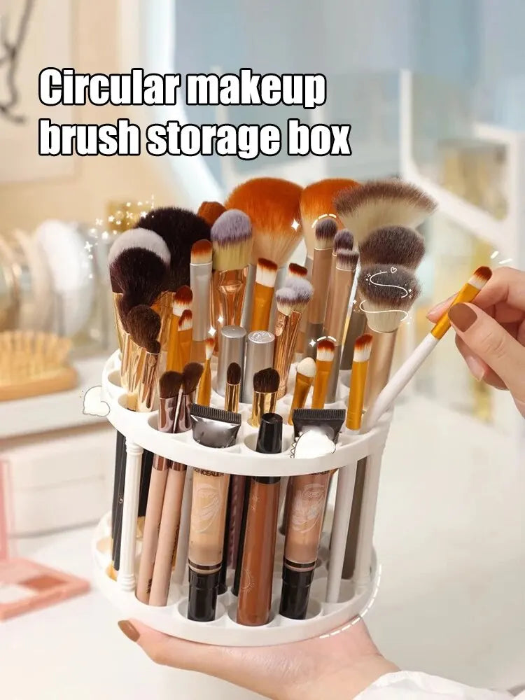 Makeup Brush Storage Rack with Compartment Design - Smarsty
