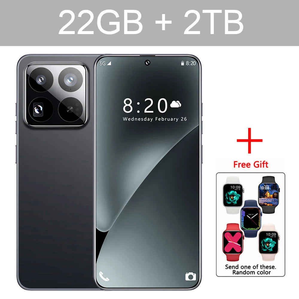 New 2025 HOT 15 Ultra 7.0HD Global Edition Original Smart Dual Card Facial Recognition Function 8000mAh Battery