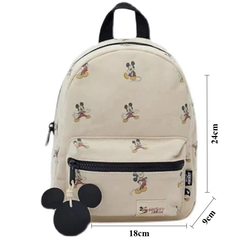 Mickey Mouse Canvas Backpack Large Capacity School Bag - Smarsty