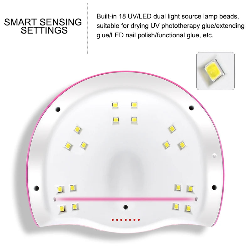 Gel Nail Polish Kit With UV Lamp And Drill - Smarsty
