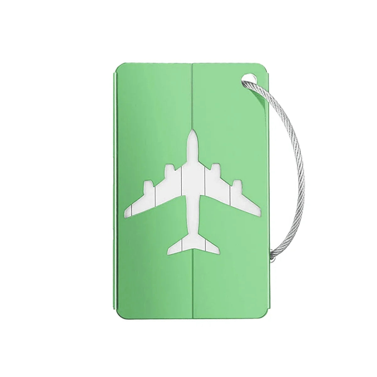 Aluminum Alloy Travel Luggage Tag Hanging Tag Suitcase Tag Plane With Name ID Cards Anti-lost Solid Color Travel Accessories - Smarsty