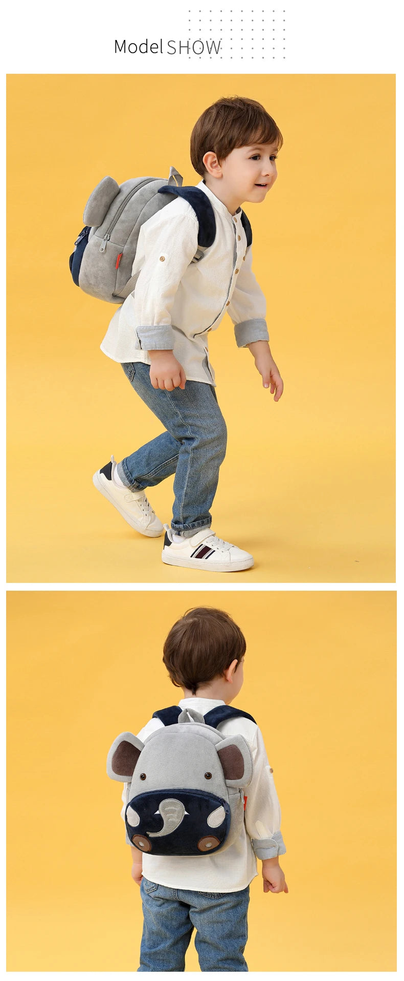 Soft Plush Kids Backpack With Cartoon Animal Design - Smarsty