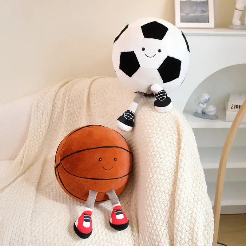 cm football doll, basketball plush toy, creative football doll, pillow, pet ball, dog and cat interactive toy - Smarsty